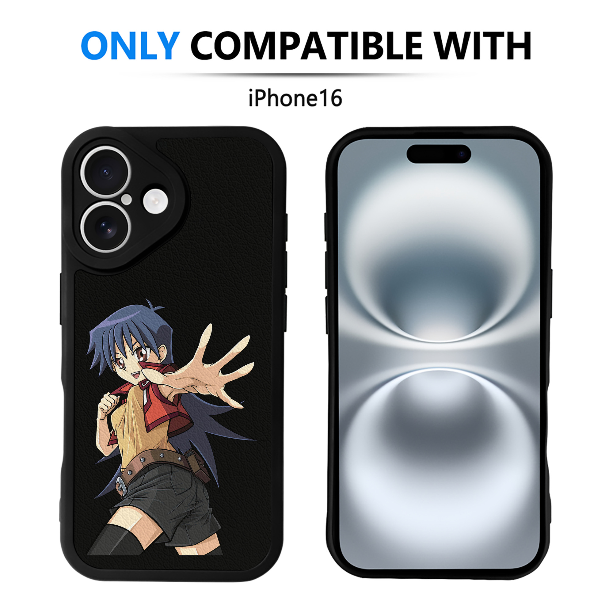 遊☆戯☆王 Yu-Gi-Oh! 【iPhone 16シリーズ対応】シリコンスマホケース（レザー調） 材質：シリコン